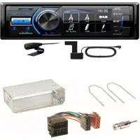 JVC KD-X561DBT Digitalradio Bluetooth USB Einbauset für Citroen Berlingo bis 2007