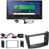 Pioneer AVH-Z9200DAB DAB+ CarPlay Android Auto USB CD Einbauset für Mazda 3 BL