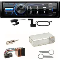 JVC KD-X561DBT Digitalradio Bluetooth USB Einbauset für Mercedes A C M Klasse