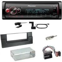 Pioneer MVH-S520DAB Bluetooth Digitalradio Einbauset für BMW 5er E39 ab 10/2000