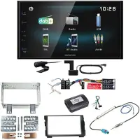 Kenwood DMX-125DAB Bluetooth MP3 USB DAB+ Autoradio Einbauset für Kia Cee'd ED