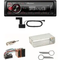 Pioneer MVH-130DAB Digitalradio USB Einbauset für Mercedes A C M Klasse
