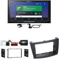 Pioneer AVH-Z9200DAB DAB+ USB CarPlay Android Auto CD Einbauset für Mazda 3 BL