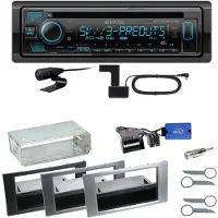 Kenwood KDC-BT960DAB Bluetooth DAB Einbauset für Ford Focus C-Max Fiesta Transit
