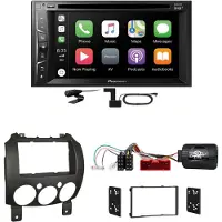 Pioneer AVH-Z3200DAB DAB+ FLAC Digitalradio USB Einbauset für Mazda 2 2008-2014
