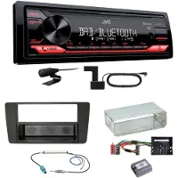 JVC KD-X272DBT DAB+ Bluetooth FLAC USB MP3 Einbauset für Skoda Octavia 2 Yeti 5L
