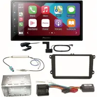 Pioneer SPH-DA160DAB Android Auto Einbauset für Golf 5 6 Passat 3C CC B7 Touran