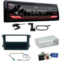 JVC KD-X272DBT DAB+ Bluetooth FLAC Einbauset für Seat Leon Alhambra Altea XL