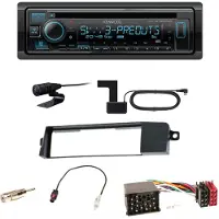 Kenwood KDC-BT950DAB Bluetooth Digitalradio CD Einbauset für BMW 3er E46