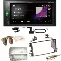 Pioneer DMH-A3300DAB Bluetooth MP3 DAB+ USB Einbauset für Kia Sportage JE Rio JB