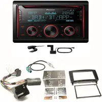 Pioneer FH-S820DAB DAB+ USB Bluetooth Einbauset für Mercedes CLK W209 Facelift