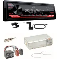 JVC KD-X272DBT Digitalradio Bluetooth USB MP3 FLAC Einbauset für BMW E30 E34 E32
