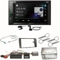 Pioneer AVH-A3200DAB Bluetooth Digitalradio CD MP3 Einbauset für Audi A3 8P 8PA