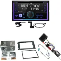 JVC KW-DB95BT Bluetooth Digitalradio Einbauset für Porsche Cayenne bis 2006