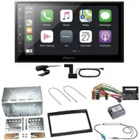 Pioneer SPH-DA250DAB Bluetooth DAB+ Einbauset für Citroen C2 C3 Berlingo Jumpy