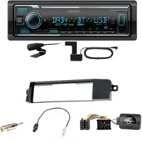 Kenwood KMM-BT508DAB Bluetooth Digitalradio USB Einbauset für BMW 3er E46