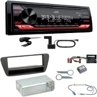 JVC KD-X272DBT Digitalradio Bluetooth USB MP3 FLAC DAB+ Einbauset für Audi Q3 8U
