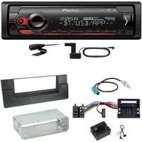 Pioneer MVH-S420DAB Bluetooth DAB+ USB MP3 Einbauset für BMW 5er E39 ab 10/2000