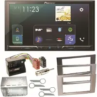 Pioneer SPH-DA230DAB Bluetooth Autoradio Einbauset für Ford Focus Fusion Galaxy S-Max