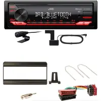 JVC KD-X282DBT Bluetooth DAB USB Einbauset für Focus Fiesta Puma Mondeo