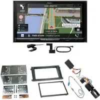 Pioneer AVIC-Z930DAB USB Navigation DAB+ Einbauset für Porsche Cayenne ab 2007