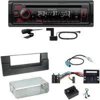 Kenwood KDC-BT450DAB Bluetooth Digitalradio Einbauset für BMW 5er E39 ab 10/2000