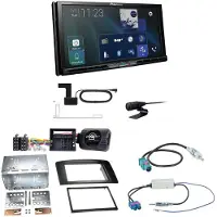 Pioneer AVH-Z9200DAB USB Bluetooth CarPlay DAB+ Einbauset für Mercedes ML W164