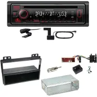 Kenwood KDC-BT450DAB Bluetooth Digitalradio CD Einbauset für Ford Fusion Fiesta