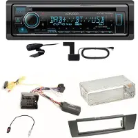 Kenwood KDC-BT740DAB Digitalradio Bluetooth Einbauset für BMW E90 E91 E92 E93