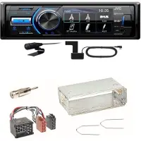 JVC KD-X561DBT Digitalradio Bluetooth USB Einbauset für BMW E30 E34 E32