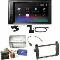 Pioneer DMH-A240DAB DAB+ Bluetooth Einbauset für Mercedes A W169 B Klasse W245