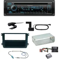 Kenwood KDC-BT950DAB Bluetooth DAB CD Einbauset für Seat Leon Altea XL Alhambra