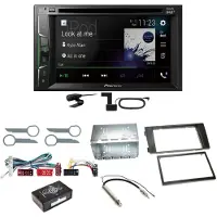 Pioneer AVH-A3200DAB Bluetooth Digitalradio CD MP3 Einbauset für Audi A6 4B