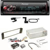 Pioneer MVH-S520DAB USB FLAC DAB+ Bluetooth MP3 Einbauset für Audi A3 8L A6 4B