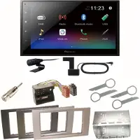Pioneer DMH-A340DAB DAB+ Bluetooth Einbauset für Ford Focus C-Max Fiesta Transit