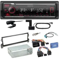 Kenwood KMM-BT408DAB Bluetooth Digitalradio USB Einbauset für MINI R50 R52 R53