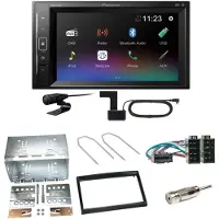 Pioneer DMH-A240DAB DAB+ Bluetooth Einbauset für Peugeot 307 Citroen C2 C3