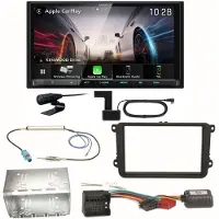 Kenwood DMX8021DABS Android Auto Einbauset für Beetle Jetta Sharan Tiguan T5