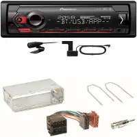 Pioneer MVH-S420DAB Bluetooth DAB+ MP3 Einbauset für Citroen Berlingo bis 2007