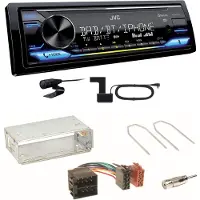 JVC KD-X472DBT Digitalradio USB MP3 FLAC Einbauset für Citroen Berlingo bis 2007