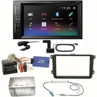 Pioneer DMH-A240DAB DAB+ Bluetooth Einbauset für Seat Alhambra Altea XL Leon