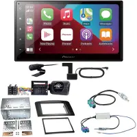 Pioneer SPH-DA160DAB DAB+ CarPlay Android Auto Einbauset für Mercedes ML W164