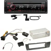 Kenwood KDC-BT450DAB Bluetooth Digitalradio CD Einbauset für BMW E90 E91 E92 E93