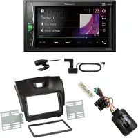 Pioneer DMH-A3300DAB USB Digitalradio Bluetooth DAB+ Einbauset für Isuzu D-Max 2