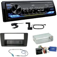JVC KD-X472DBT DAB+ Bluetooth FLAC USB Einbauset für Skoda Yeti 5L Octavia 2