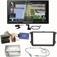 Pioneer AVIC-Z830DAB Bluetooth DAB+ Einbauset für Golf 5 6 Passat 3C B7 Touran