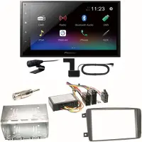 Pioneer DMH-A340DAB Digitalradio Bluetooth Einbauset für Mercedes C-Klasse W203 CLK W208 W209