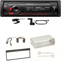 Pioneer MVH-S420DAB Bluetooth USB DAB+ Autoradio Einbauset für Skoda Fabia 6Y