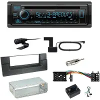 Kenwood KDC-BT950DAB Bluetooth DAB CD Einbauset für BMW 5er E39 bis 09/2000