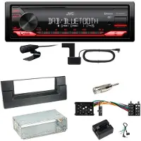 JVC KD-X282DBT Bluetooth DAB USB Einbauset für BMW 5er E39 bis 09/2000